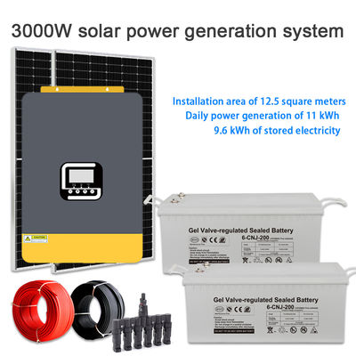 Un buon prezzo. Sistema solare off-grid di alta qualità da 3KW con regolatore MPPT in linea