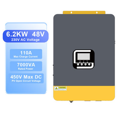 Un buon prezzo. Display LCD Inverter solare 6.2KVA 48V Inverter ibrido solare Puro Sine Wave On Off Grid Inverter con caricabatterie MPPT in linea