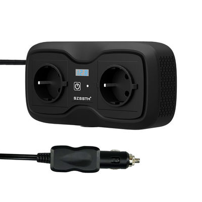 Un buon prezzo. Inverter di corrente per auto a onda sinusoidale pura da 200W | Da 12V DC a 220V AC con doppia USB e doppie prese accendisigari in linea