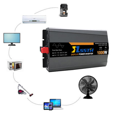 Invertitore di potenza ad alta frequenza da 1000 W con display LCD DC 12V 24V AC 110V 220V 230V