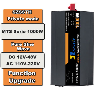 1000w 1kw Invertitore di onde sinusoidali puro DC 12V 24V AC 110V 220V 230V Con USB2.4A Tipo C