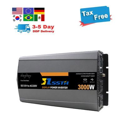 Invertitore di potenza di onda sinusoidale pura fuori rete Dc 12V 24V a Ac 220V 230V 3000W personalizzato