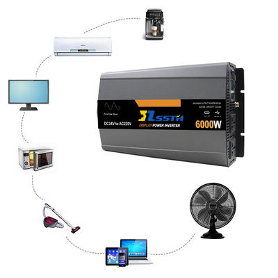 5000W 6000W Invertitore di potenza a onde sinusoidali pure Dc 12V 24V 48V a Ac 110V 220V 230V