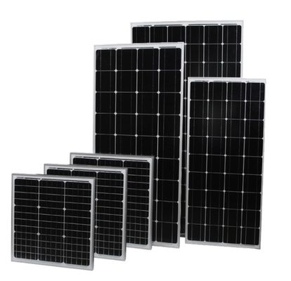 18V 24V 36V 48V pannello solare in vetro di alluminio 100w pannello solare rigido alte prestazioni