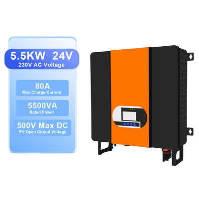 110V/230VAC Invertitore solare da 5,5 kW MPPT Invertitore ibrido monofase on off