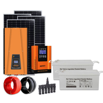OEM ODM Kit di sistema solare da 3 kW con batterie e pannelli di silicio monocristallino