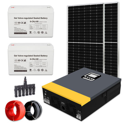 Sistema di energia solare a 1 kW con pannelli solari a silicio monocristallino