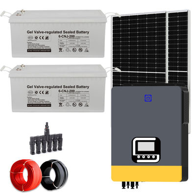 Sistema di energia solare da 10 kW Sistema solare per abitazioni ibride con batteria GEL e onde sinusoidali pure