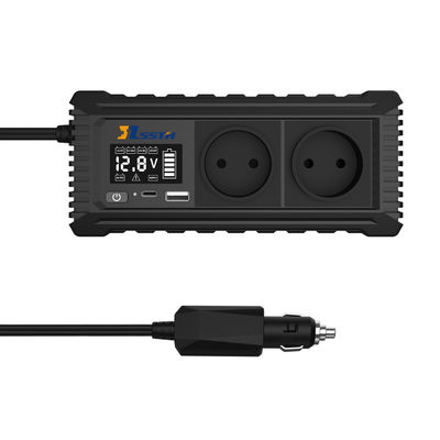 Invertitore di potenza per auto da 12V a 110V 220V con presa e presa USB