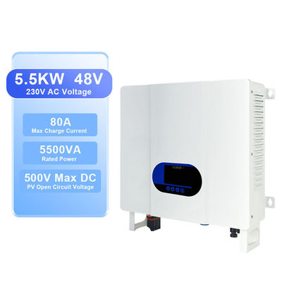 Invertitore ibrido da 5000W 48V CC a 110V 220V AC Off Grid con protezione da sovraccarico e gamma di temperatura di stoccaggio