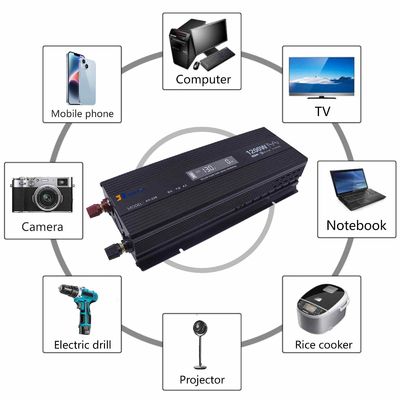 Invertitore di onde sinusoidali puro 1200W 12V/24V/48V per il solare/la casa/l'auto