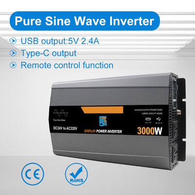 Un buon prezzo. 3000W Pure Sine Wave Power Inverter 12V/24V/48V to 110-240V AC in linea