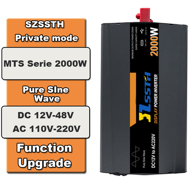 Un buon prezzo. Invertitore solare a onde sinusoidali pure da 2000W da 12V/24V a 110V/220V in linea