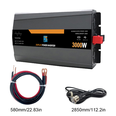 Un buon prezzo. Invertitore di potenza a onde sinusoidali pure da 3 kW 12V/24V a 220V 6000W in linea