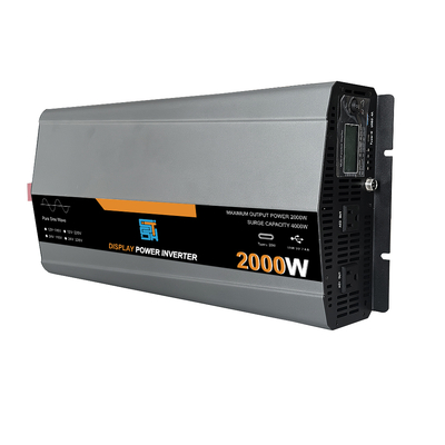 2000W 12V/24V a 110V/120V Puro inverter solare a onde sinusoidali