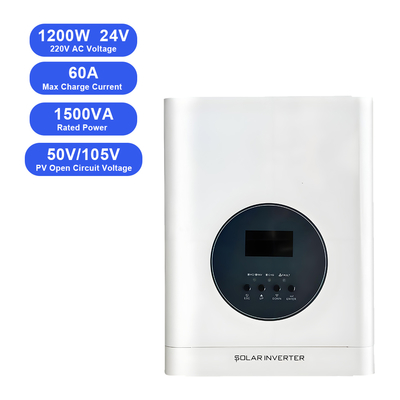 Inverter solare ibrido 1.2KW 1200W 24V 110/220V Off-Grid All-in-One per camper, campeggio e piccoli sistemi domestici