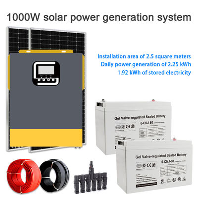 Un buon prezzo. 1KW Off Grid Solar Energy System with Monocrystalline Silicon Solar Panel for Home Power Supply in linea