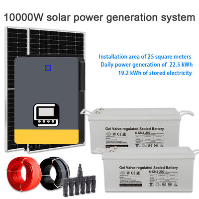 Soluzione Energetica Domestica: Sistema Solare Ibrido da 10KW con Accumulo a Batteria GEL per Prevenire Interruzioni di Corrente e Massimizzare l'Energia Solare