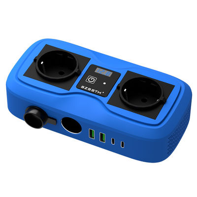 Un buon prezzo. Invertitore di potenza per auto da 200W con display LCD e doppia spina per accendini, 2 porte USB e presa di corrente alternata, da 12V a 220V in linea