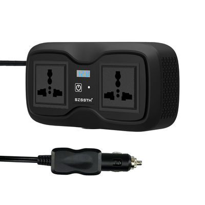 Un buon prezzo. Invertitore di potenza per auto GaN da 200W e caricabatterie veloce PD da 100W. 12V a 110V/220V Modificato sinusoidale AC + doppio USB-A/C in linea