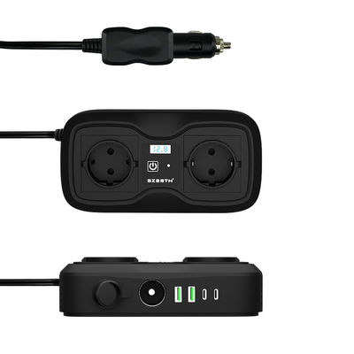 Un buon prezzo. Convertitore di corrente per auto da 200W (167x87x44mm) | Convertitore da 12V DC a 220V AC a onda sinusoidale modificata con doppie porte USB in linea