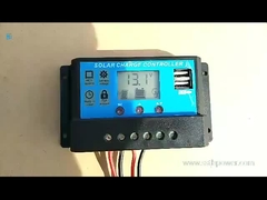 12V 24V 30A 20A 10 Amp PWM Controller di carica solare 2 USB 5V 2A Controllo MCU